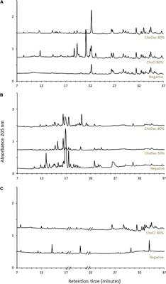 Untargeted Metabolomics Sheds Light on the Secondary Metabolism of Fungi Triggered by Choline-Based Ionic Liquids